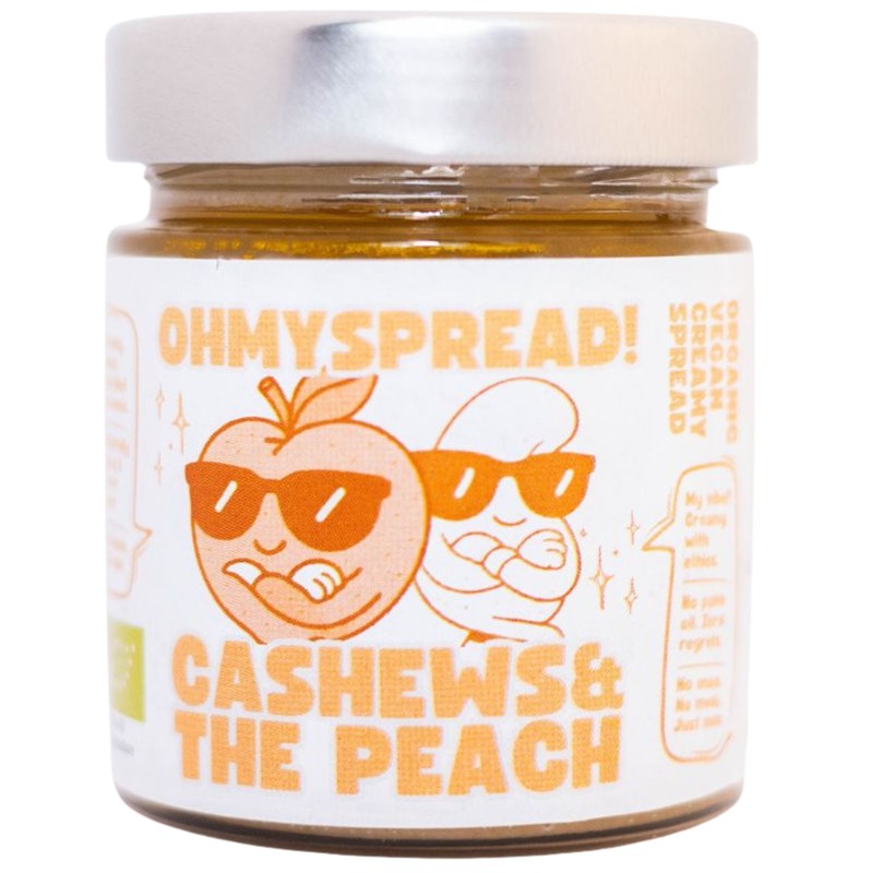 Български продуктБио Веган Спред Oh My Spread! Кашу и Праскова