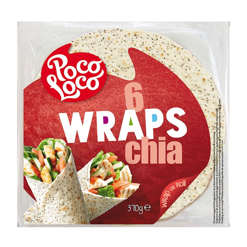 Тортила Poco Loco с Чиа 25см, 6 бр