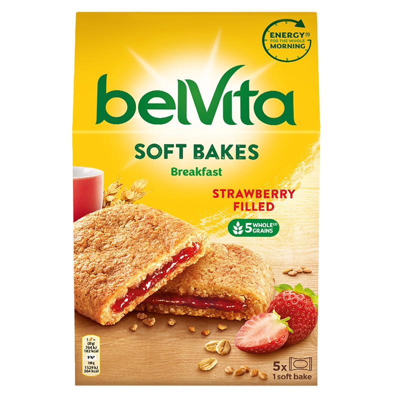 Бисквити Belvita Ягода Меки с Пълнеж