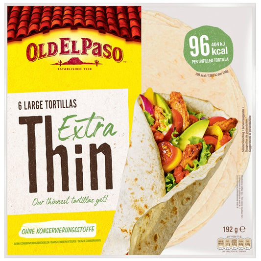 Тортили Old El Paso Екстра Тънки 6бр