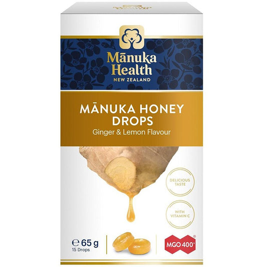 Бонбони Manuka Health с Мед от Манука Джинджифил и Лимон