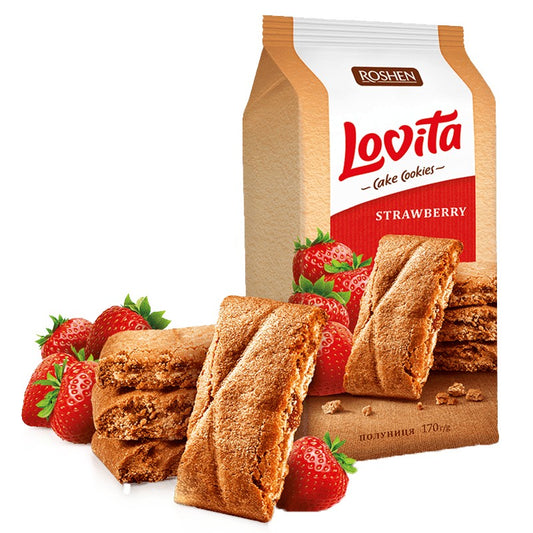 Бисквити Roshen Lovita с Ягодов Пълнеж