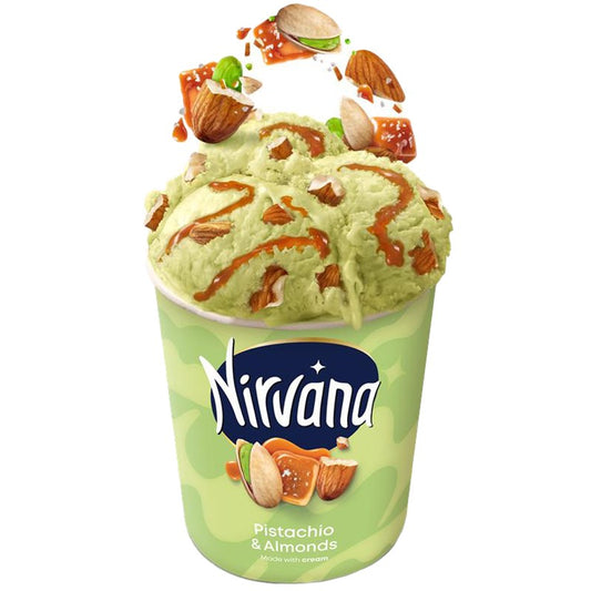Сладолед Nestle Nirvana Шамфъстък, Бадем и Солен Карамел