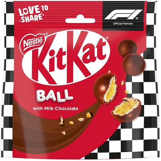 Шоколадови Дражета KitKat Зърнени Топчета с Млечен Шоколад