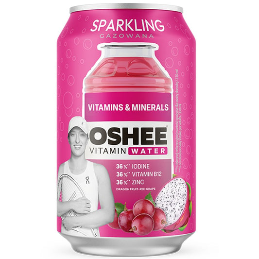 Газирана Напитка Oshee Vitamin Water с Витамини и  Минерали с Вкус на Драконов Плод и Червено Грозде Кен
