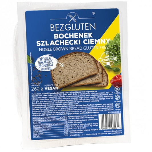 Хляб Bezgluten Noble Тъмен Без Глутен Нарязан със Семена
