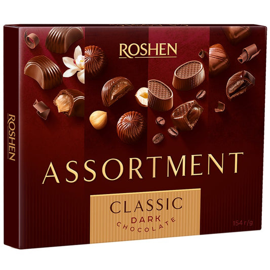 Шоколадови Бонбони Roshen  Assortment Класик с Тъмен Шоколад