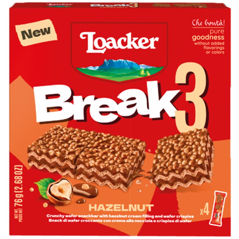 Вафли Loacker Break 3 Лешник