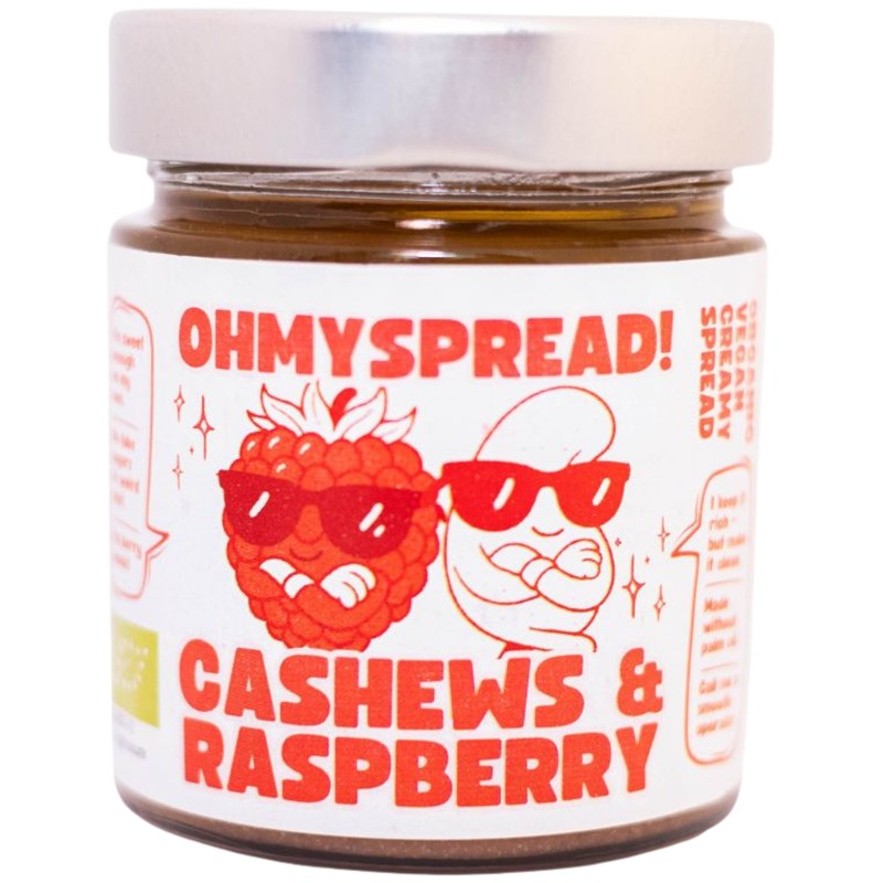 Български продуктБио Веган Спред Oh My Spread! Кашу и Малина