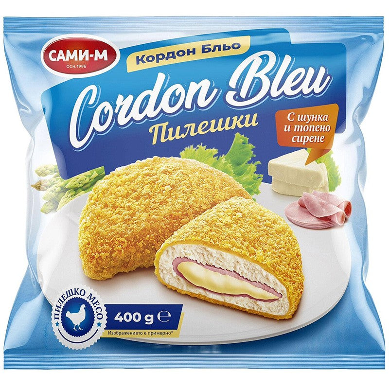 Български продуктКордон Бльо Сами-М Пиле с Шунка и Топено Сирене Замразено