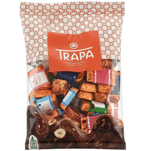 Бонбони Trapa Асорти Млечен и Бял и Шоколад, Кафе с Пълнеж от Ядки и Плодове