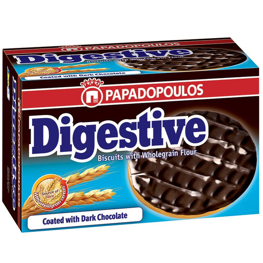 Бисквити Papadopoulos Digestive Черен Шоколад