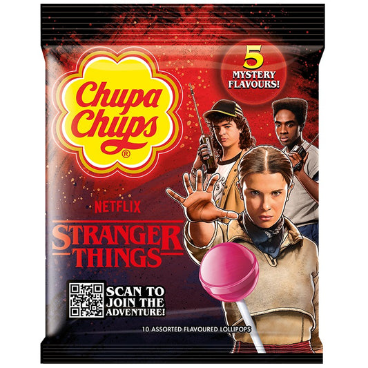 Близалки Chupa Chups Stranger Things с 5 Мистериозни Вкуса