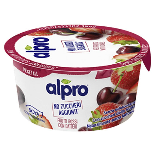 Соев Продукт Alpro с Ягоди, Череши, Фурми и Добавени Калций и Витамини без Добавена Захар
