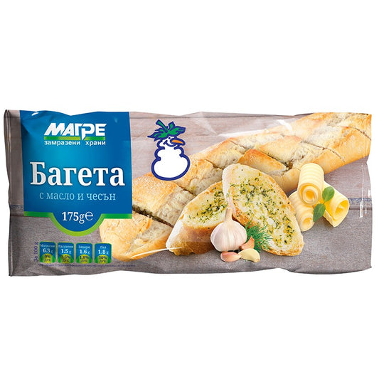 Български продуктБагета Магре с Масло и Чесън Замразенa