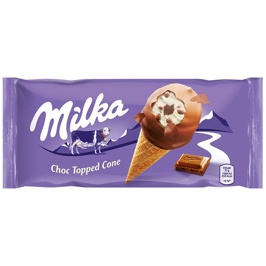 Сладолед Milka Ванилия фунийка