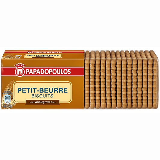 Бисквити Papadopoulos Petit Beurre Пълнозърнести