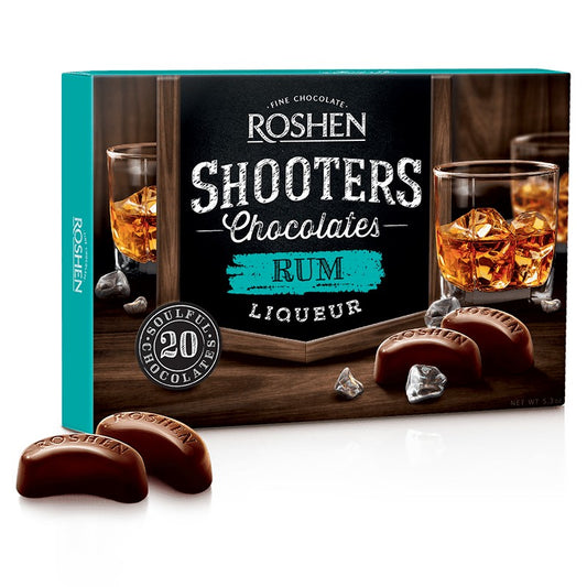 Шоколадови Бонбони Roshen Shooters с Ликьор от Ром