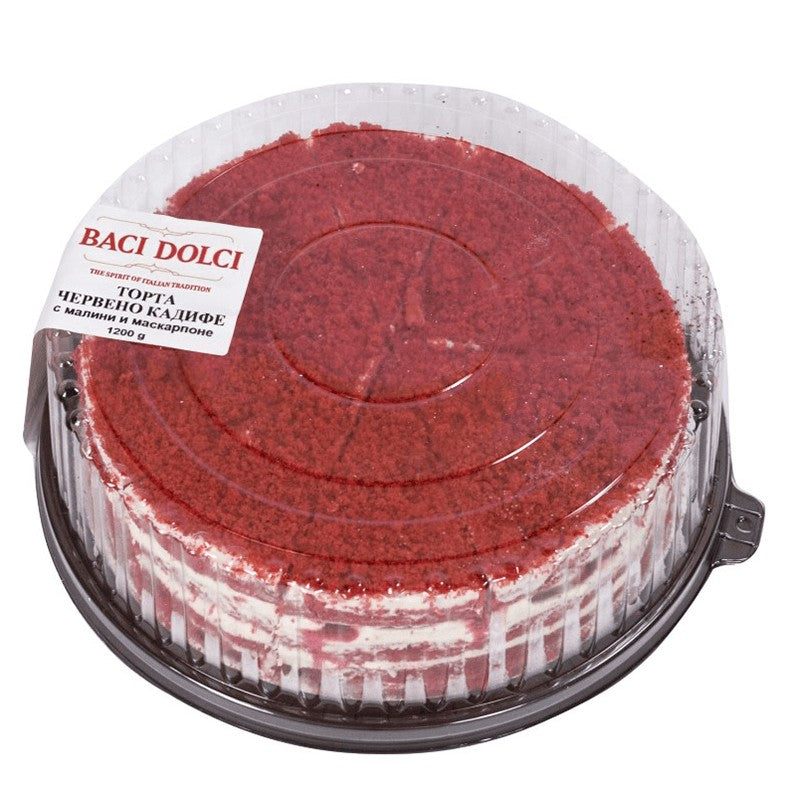 Български продуктТорта Baci Dolci Червено Кадифе с Малини и Маскарпоне