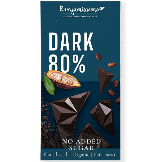 Български продуктБио Черен Шоколад Benjamissimo 80% Без Добавена Захар Веган