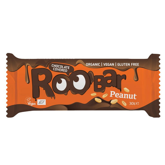 Български продуктБио Бар Фъстъчен Roobar Покрит с Шоколад без Глутен Веган