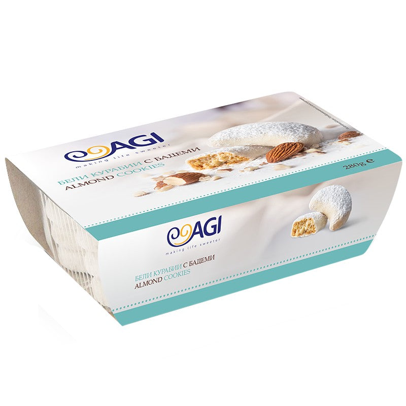 Български продуктКурабии Agi Бели с Бадеми