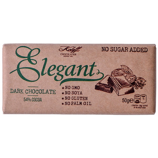 Български продуктШоколад Koleff Elegant Натурален 54% Какао без Добавена Захар