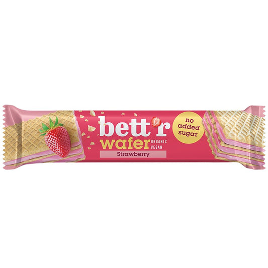 Български продуктБио Вафла Bettr с Крем Кашу и Ягоди без Добавена Захар Веган