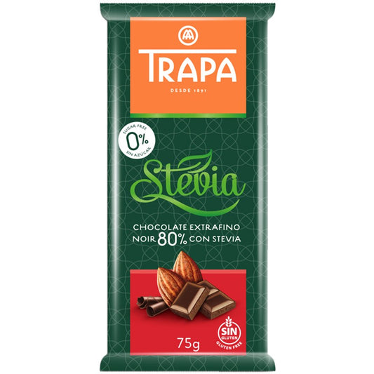 Черен Шоколад Trapa 80% Какао без Добавена Захар