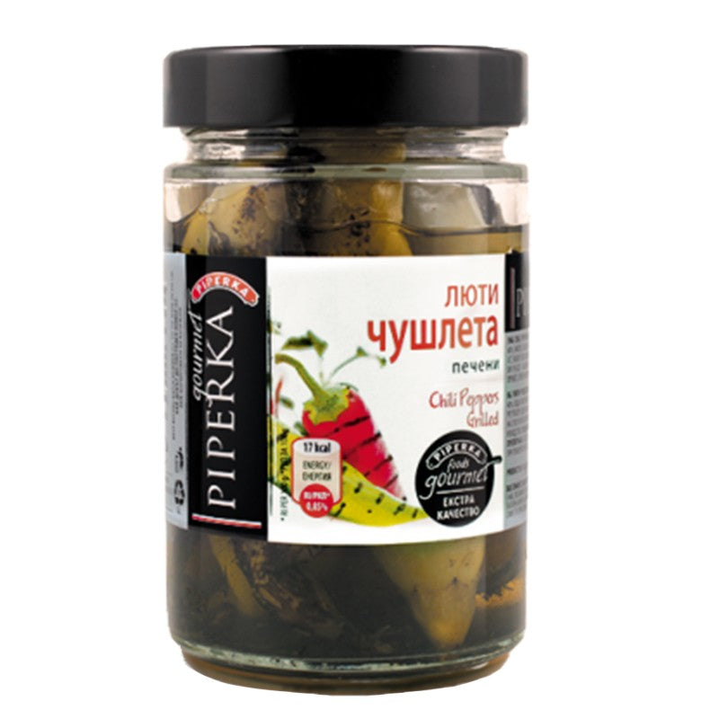 Български продуктЛюти Чушки Piperka Печени
