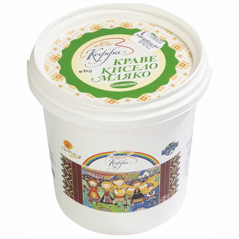 Български продуктКисело Мляко Краве Пълномаслено от Ферма Кеффа