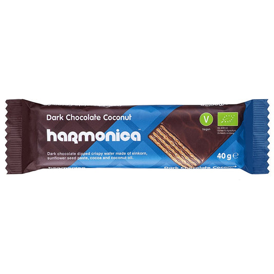 Български продуктБио Вафла Harmonica Тъмен Шоколад с Кокос