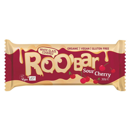 Български продуктБио Бар Roobar с Вишни и Бял Шоколад без Глутен Веган