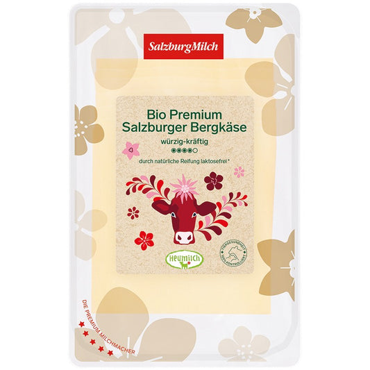 Био Премиум Сирене Salzburg Milch Bergkäse 50% Слайс без Лактоза