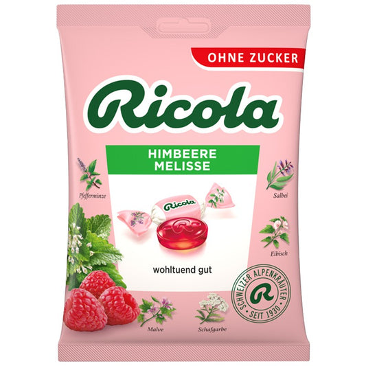 Билкови Бонбони Ricola Малина и Маточина без Добавена Захар