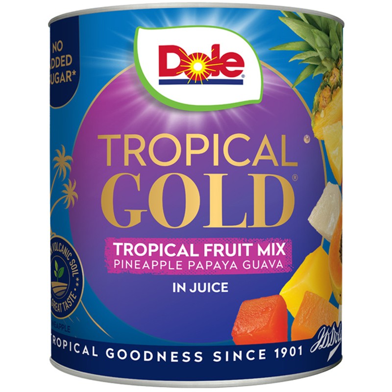 Dole Tropical Gold Тропически Плодове Парчета в Сок без Добавена Захар