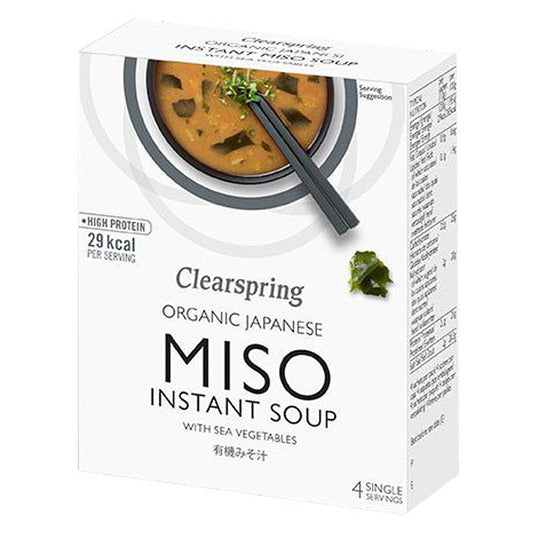 Био Инстантна Супа Clearspring Miso с Морски Зеленчуци