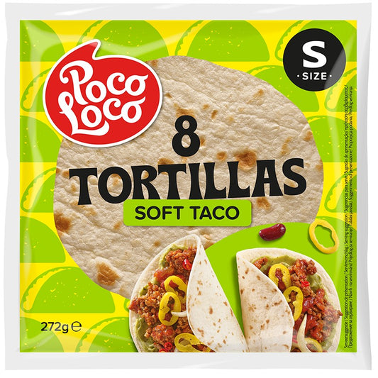 Тортили Poco Loco Меки Пшенични 8 х 15см