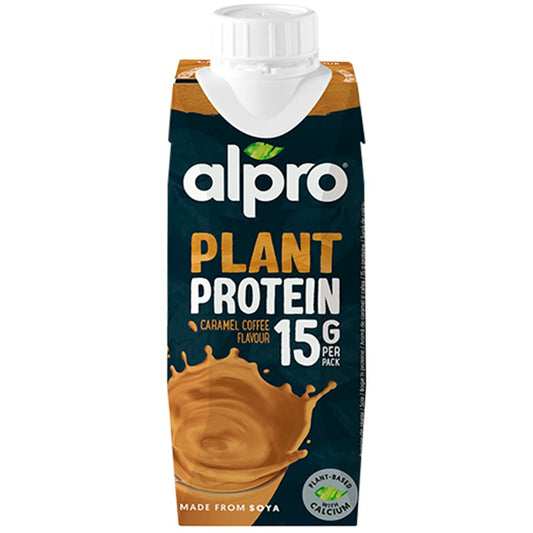 Протеинова Соева Напитка 12,2% Alpro с Карамел и Кафе + Калций и Витамини